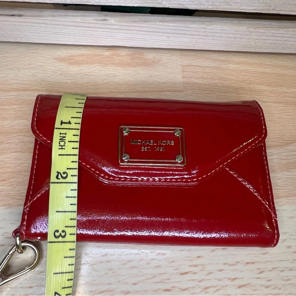 Michael Kors Red/Gold Phone Wallet